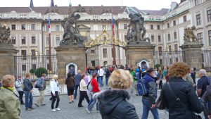 Entrance to Prague Castle.