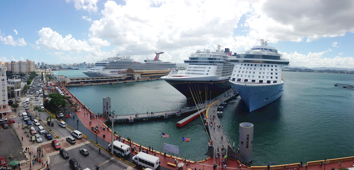 Cruceros que iban a recalar en San Juan regresan a EE.UU. por