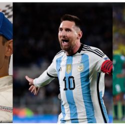 Combo de fotografías de archivo que muestra, desde la izquierda, al tenista serbio Novak Djokovic, el piloto español Alex Palou, el futbolista argentino Lionel Messi, el brasileño Neymar y el pelotero venezolano Ronald Acuña Jr. EFE